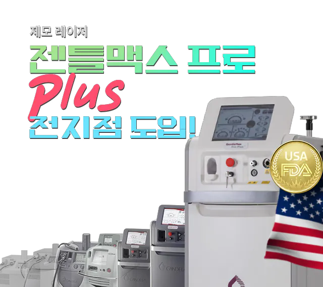 제모 레이저 젠틀맥스프로 플러스 배너